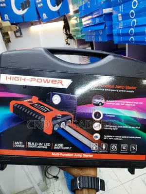 12V Car Jump Starter 600A With Air Compressor & Power Bank