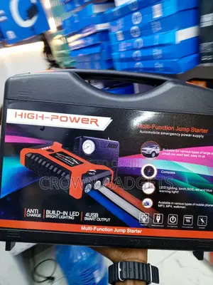 12V Car Jump Starter 600A With Air Compressor & Power Bank