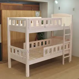 4x6 Natural Solid Wood Grain Bunk Bed: Pay on Delivery