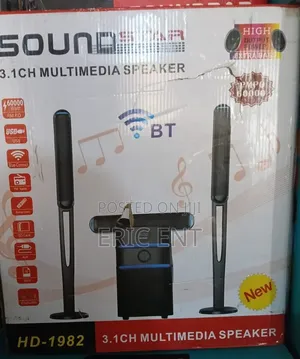 Sound Star Multimedia Speaker System 3.1 Ch -60000w Hd -1982