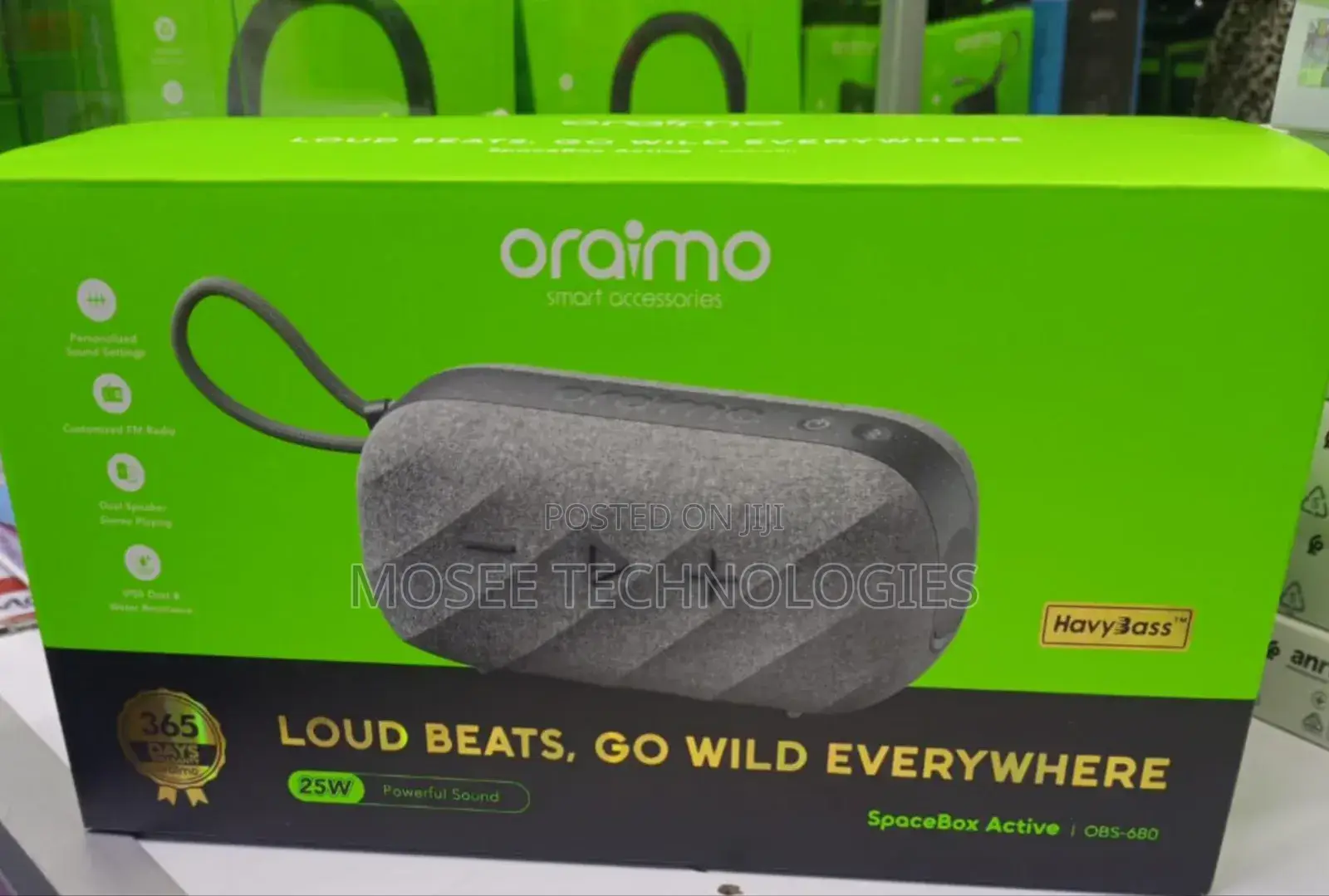 Oraimo SpaceBox Active OBS-680 25W Portable Bluetooth Speaker