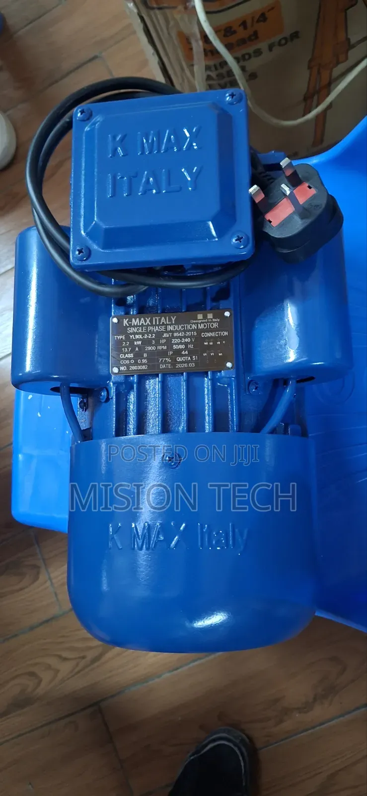 K-Max Italy 3 HP Single-Phase Motor ...
