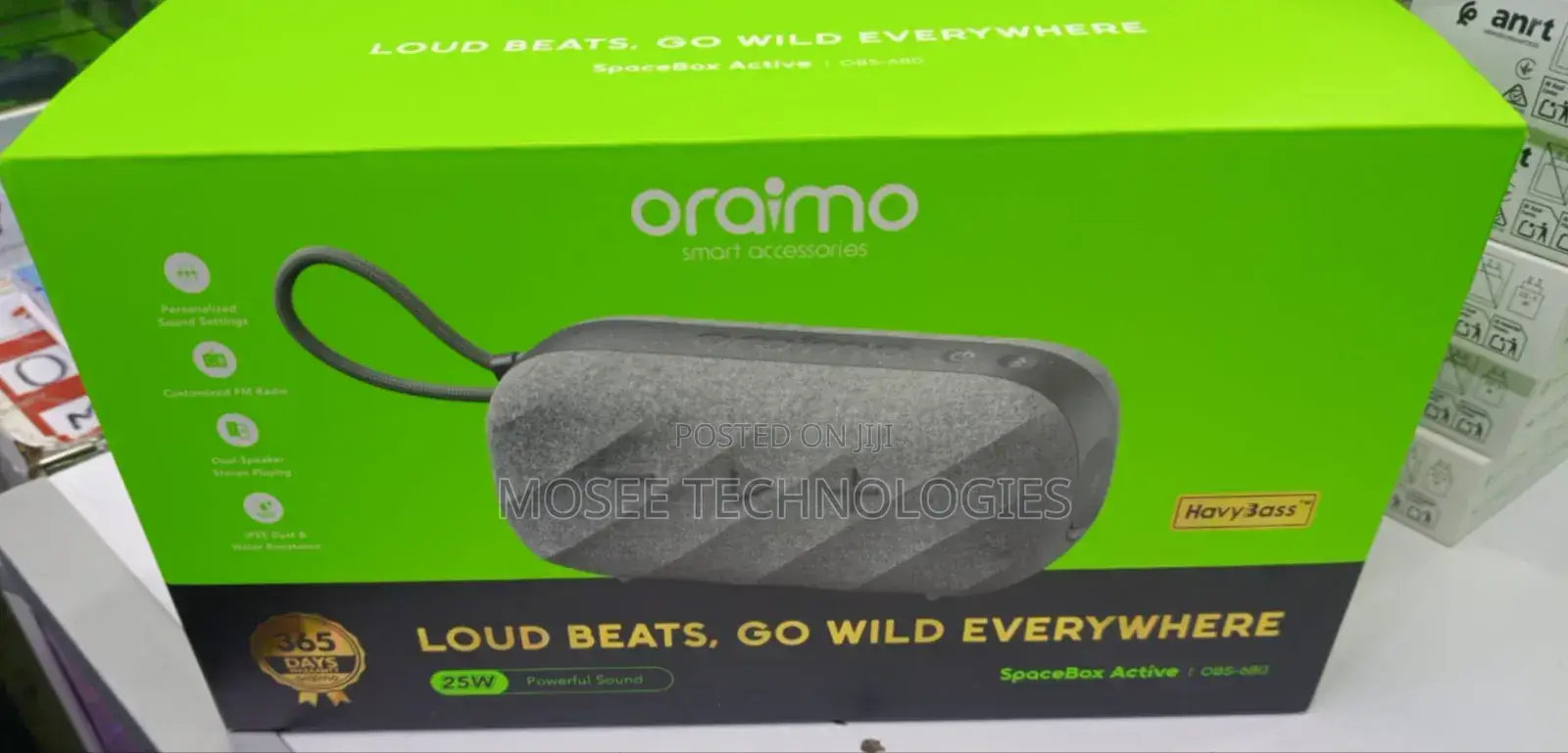 Oraimo SpaceBox Active 25W Wireless Bluetooth Speaker