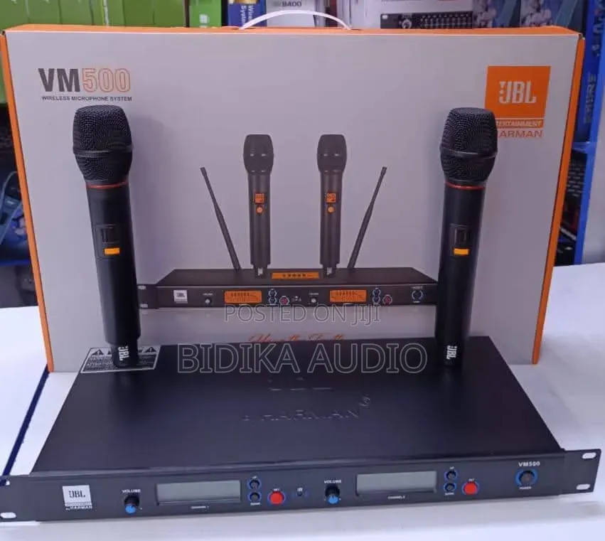 JBL VM500 Dual UHF Professional Wireless Handheld Microphone System