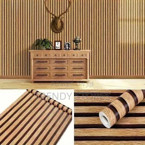 3D Wood Panel Wallpaper
