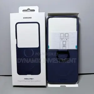 Samsung Galaxy Z Flip 8 Eco-Leather Kindsuit Magnetic Ring Cover Case