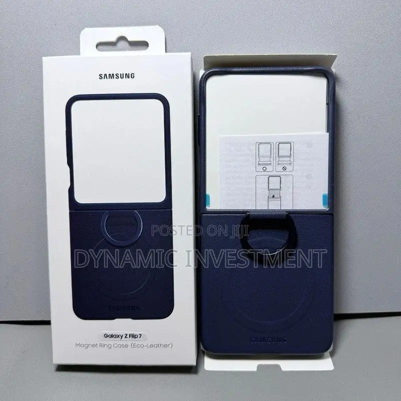 Samsung Galaxy Z Flip 8 Eco-Leather Kindsuit Magnetic Ring Cover Case