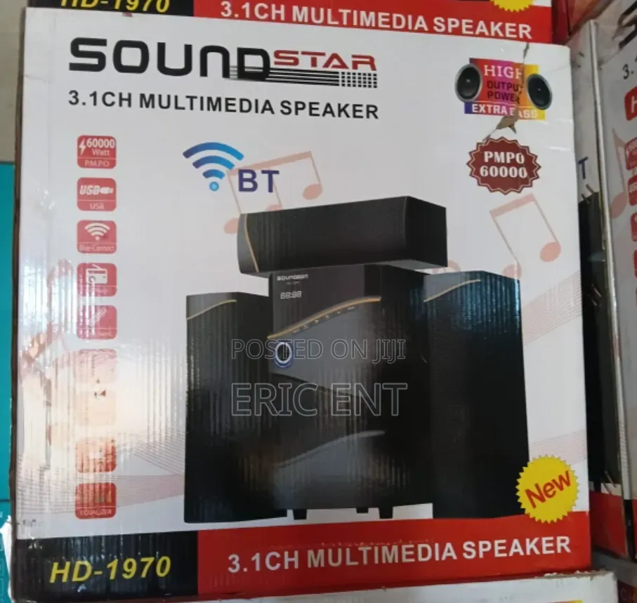 Soundstar 3.1ch Multimedia Speaker 60000wats Hd -1970