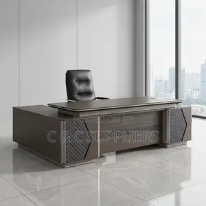 Modern L-Shaped C&C CEO Table-2400mm