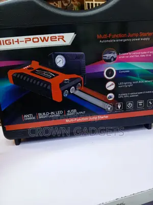 Car Jump Starter 600A With Air Compressor & Tire Inflator