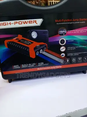Car Jump Starter 600A With Air Compressor & Tire Inflator