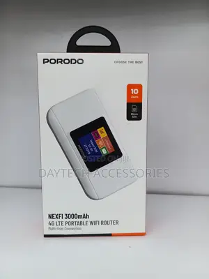 The Porodo NEXFI 4G LTE Portable MIFI Router (3000mAh)