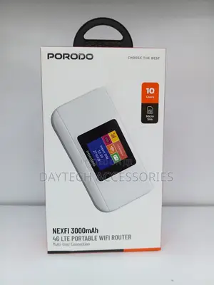 The Porodo NEXFI 4G LTE Portable MIFI Router (3000mAh)