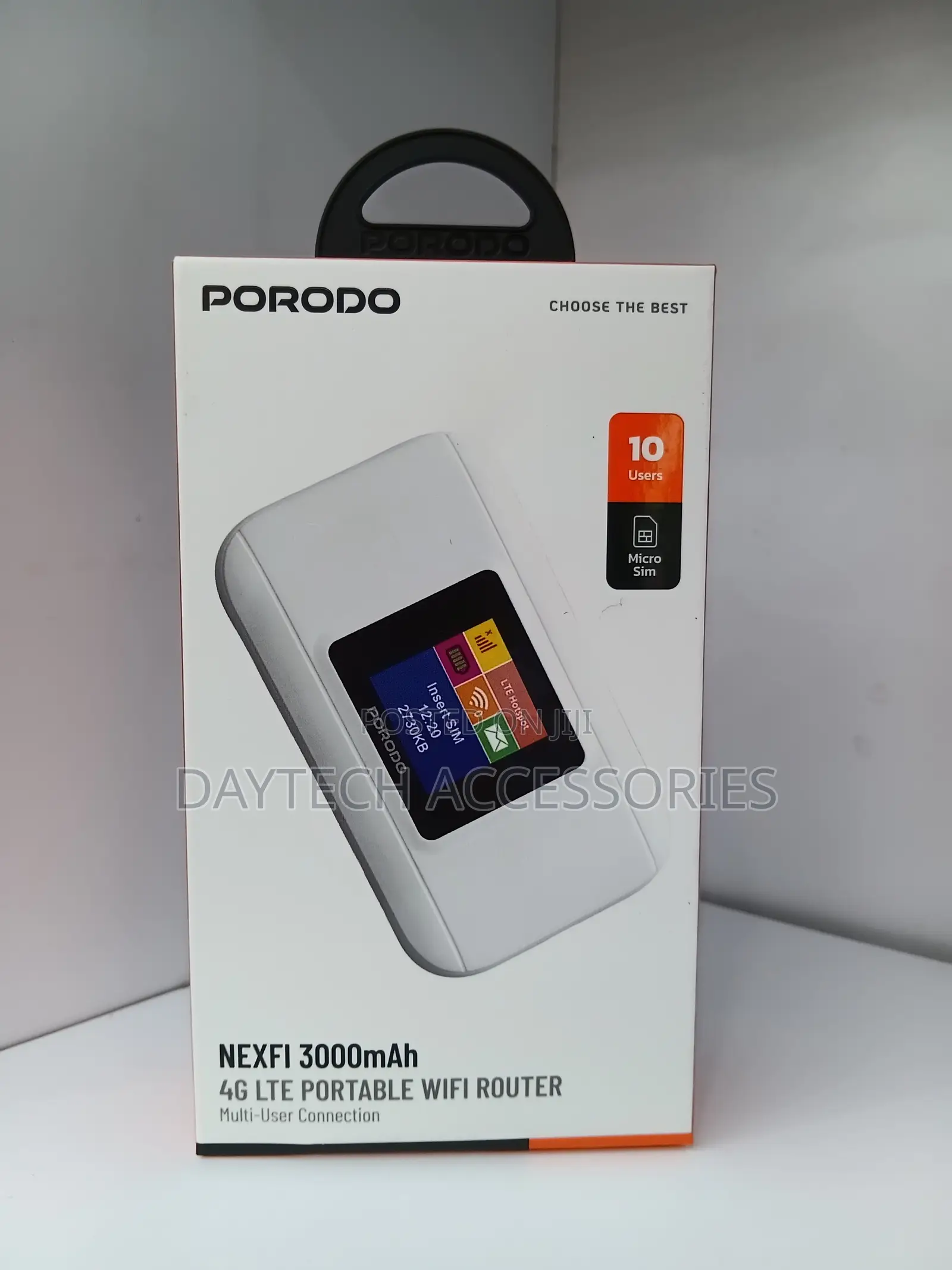 The Porodo NEXFI 4G LTE Portable MIFI Router (3000mAh)