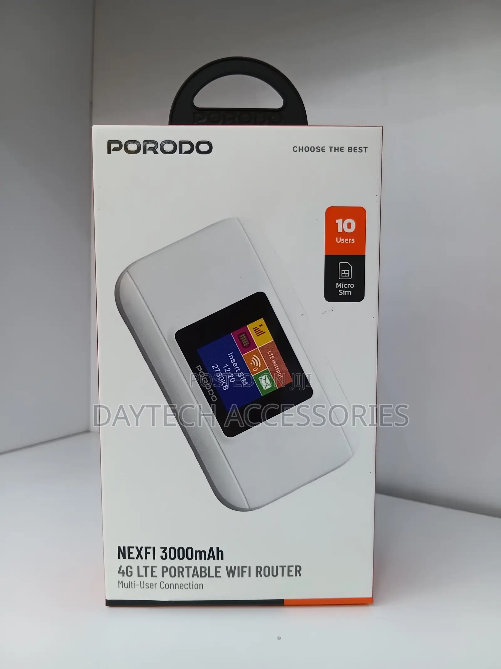The Porodo NEXFI 4G LTE Portable MIFI Router (3000mAh)