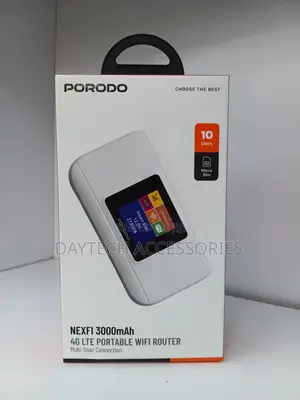 The Porodo NEXFI 4G LTE Portable MIFI Router (3000mAh)