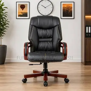 Office Chair;Executive Wooden Armrest Office Chair