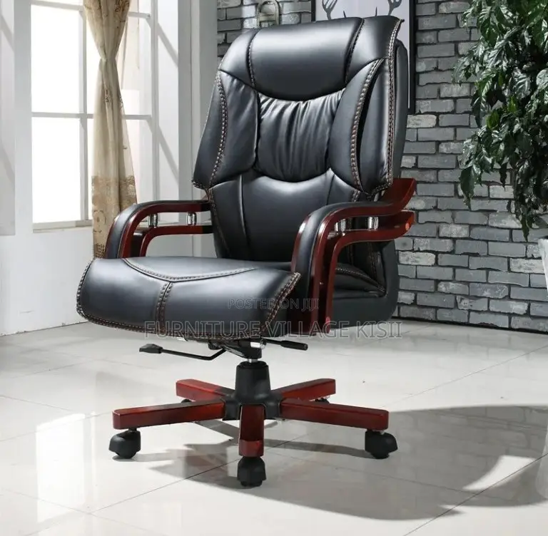 Office Chair;Executive Wooden Armrest Office Chair