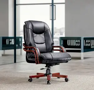 Office Chair;Executive Wooden Armrest Office Chair