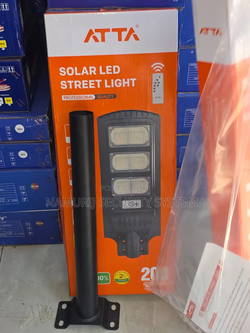 200W Solar Street Light – LED Outdoor Security Light