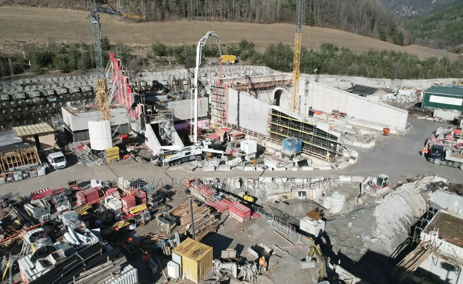 MEVA Tunnel Formwork for Culverts, Dams, Slabs, and Sloping Slabs
