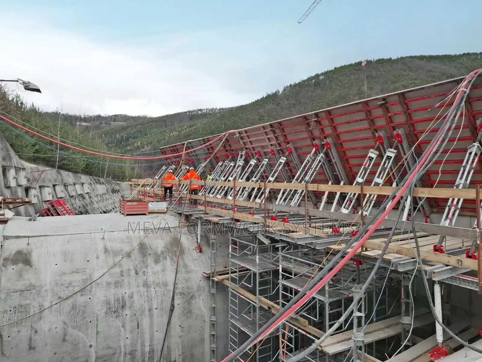 MEVA Tunnel Formwork for Culverts, Dams, Slabs, and Sloping Slabs