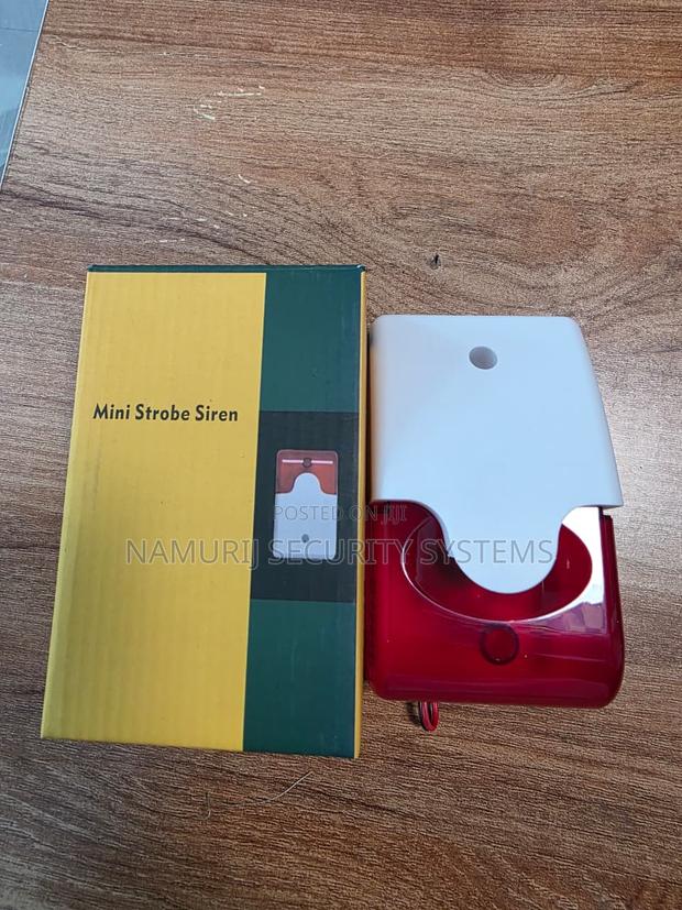 Mini Strobe Siren – Security Alarm Siren With Flashing Light