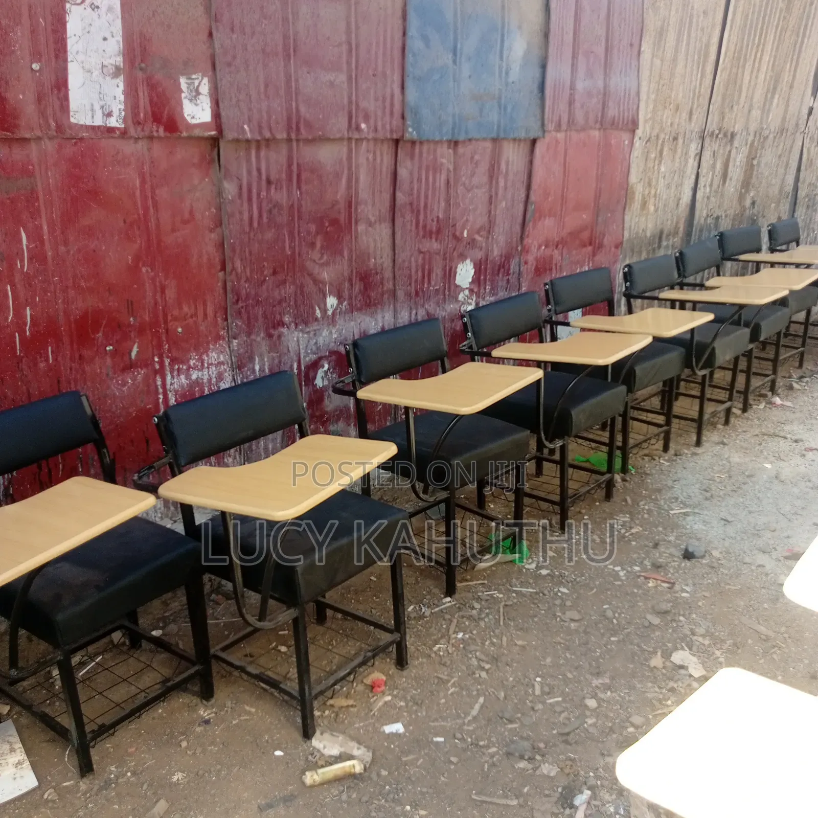 College Brown Arm Chairs