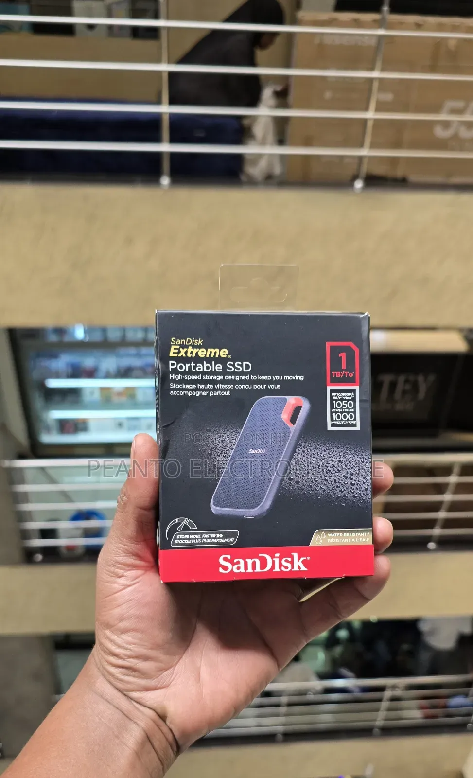 Sandisk Extreme 1tb Portable USB-C SSD V2 (1050mb/S)