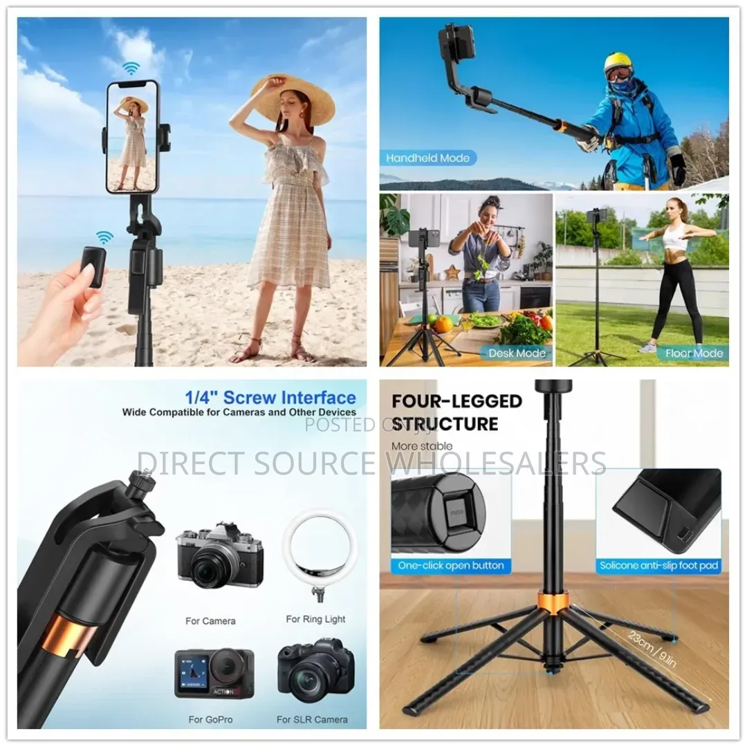 Smart AI Auto Face Tracking Tripod Stand for Phone