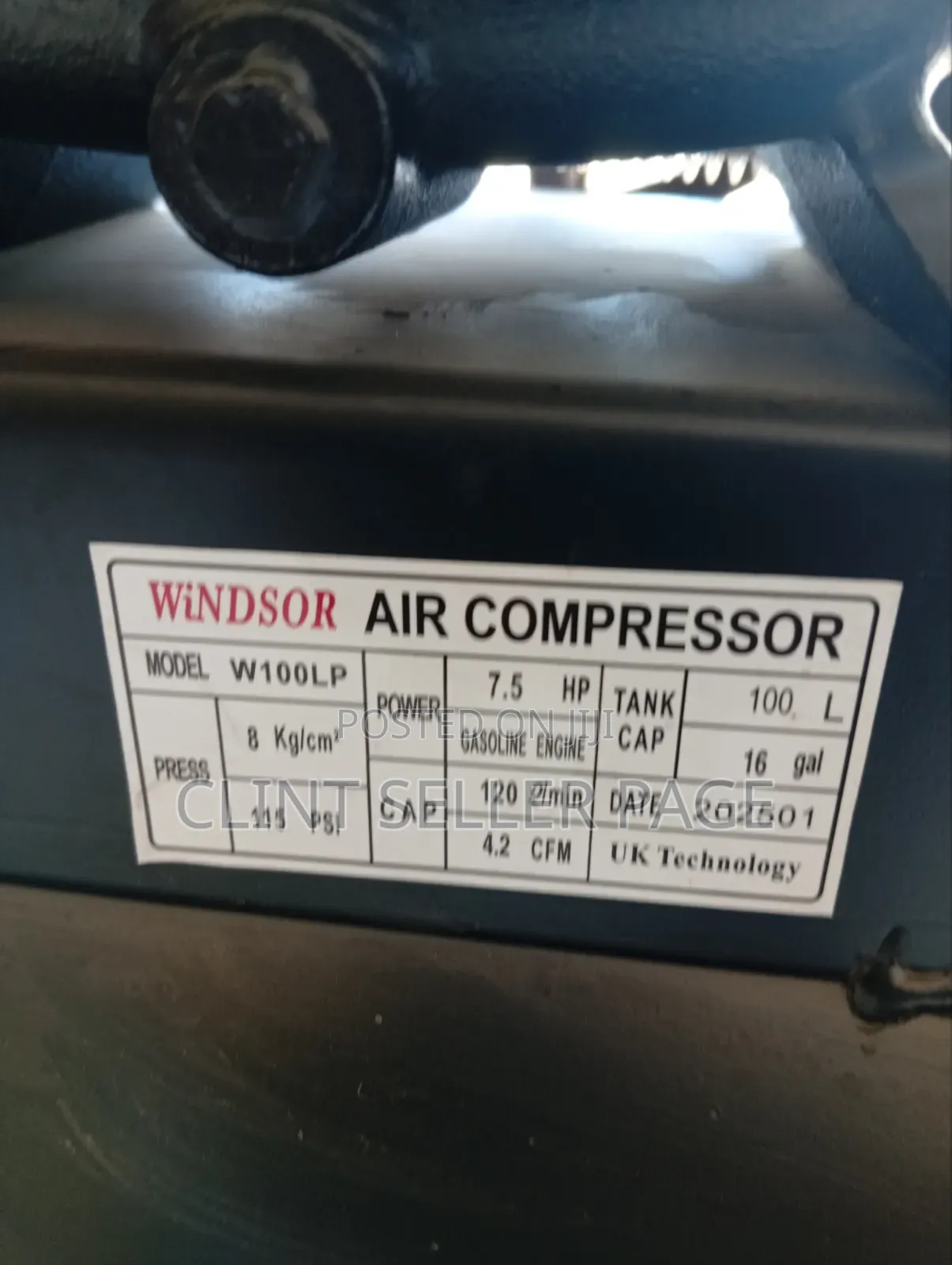 Windsor 7.5hp Air Compressor 100litres