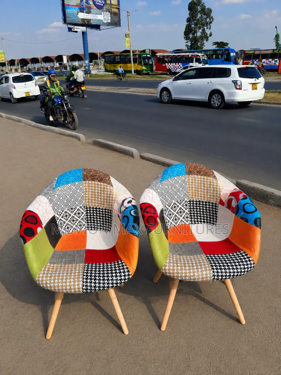 Padded Eames Chairs, Basket Chairs