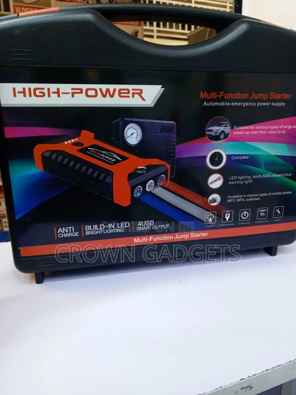 600A Car Jump Starter With Air Inflator & Power Bank