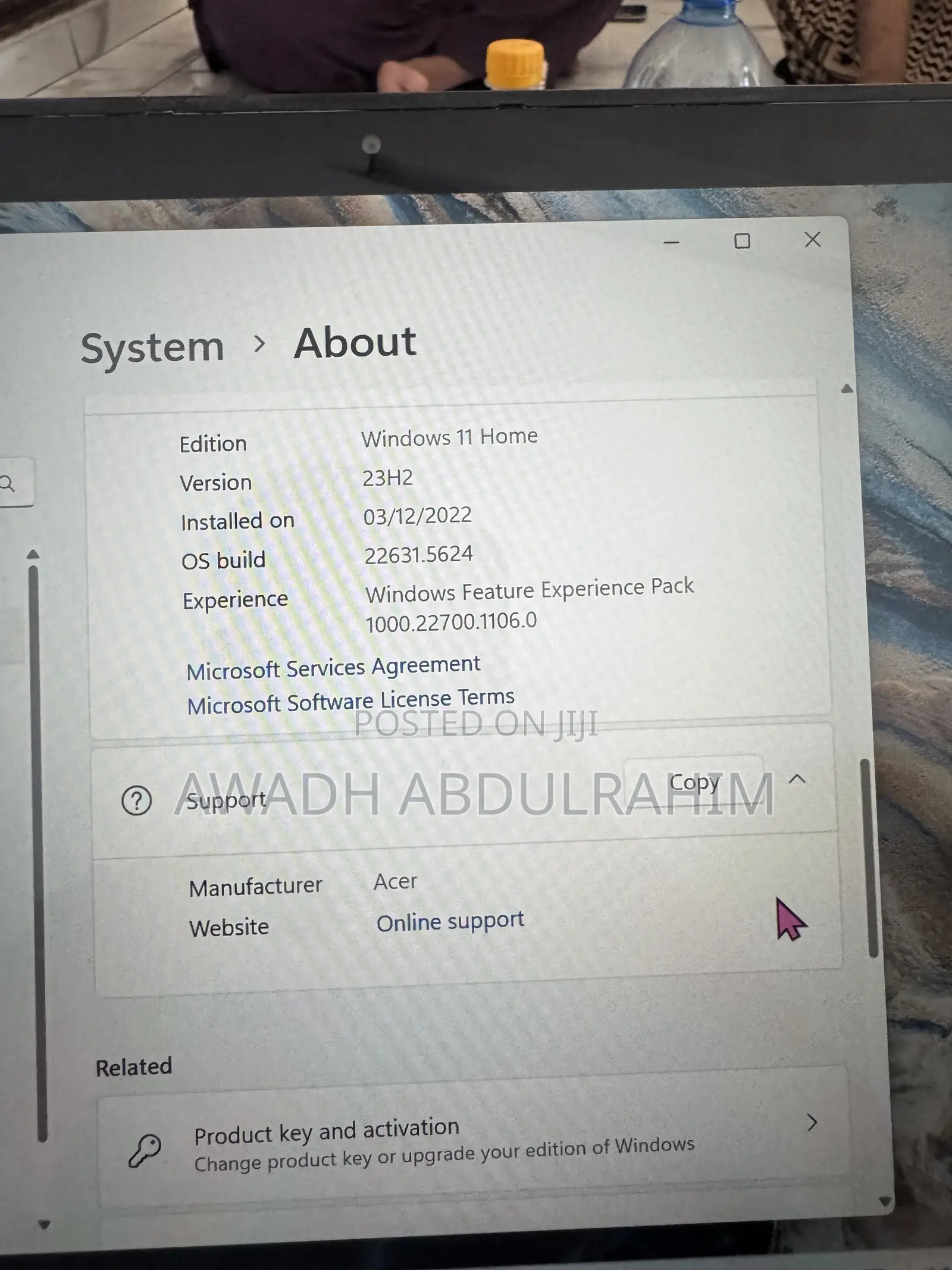 Laptop Acer Spin 1 4GB Intel Core i5 SSD 128GB