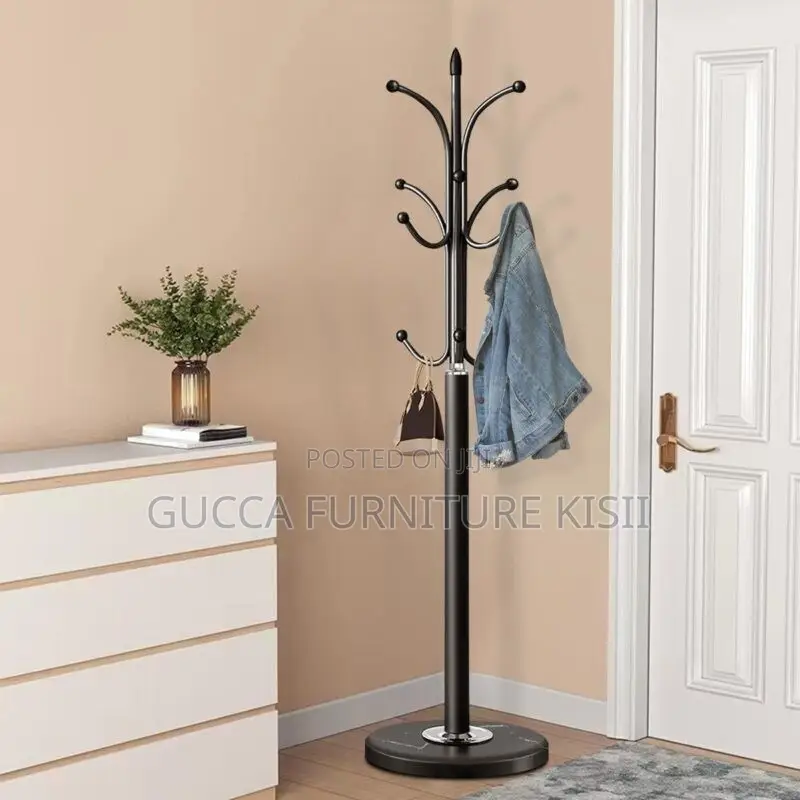 Coat Hanger; Modern Metal Coat Rack With Hooks