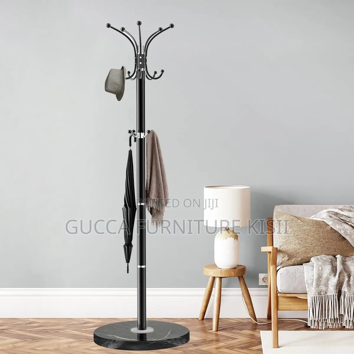 Coat Hanger; Modern Metal Coat Rack With Hooks