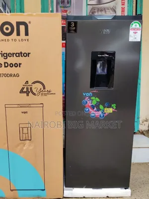 Von 176l With Dispenser Single Door Fridge