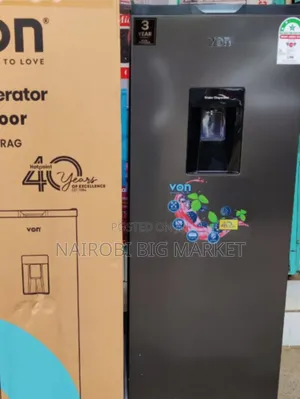 Von 176l With Dispenser Single Door Fridge