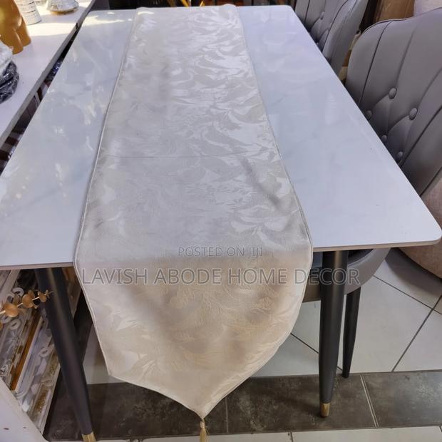 Beige Table Runner – Elegant Dining Table Decor - thumbnail 2