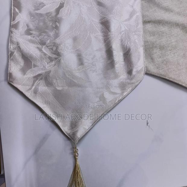 Beige Table Runner – Elegant Dining Table Decor - thumbnail 6
