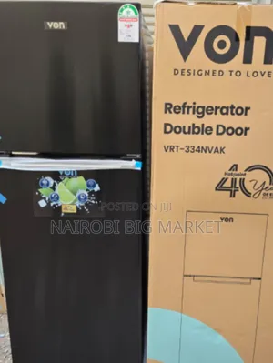 Von 334l No Frost Double Door Fridge