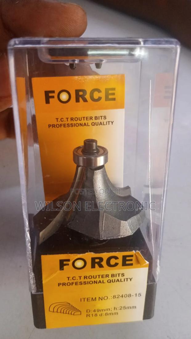 Force Bits. T.C.T Router Bit. D:49mm H: 25mm R:18mm