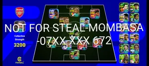 Efootball Mobile 3200 Account - Arsenal Stack