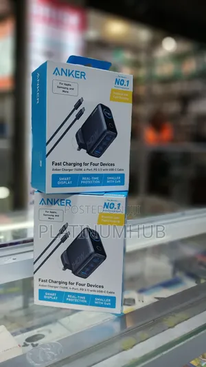 Anker Laptop and Multi-Device Charger (140W, 4-Port, PD 3.1, UK PLUG)