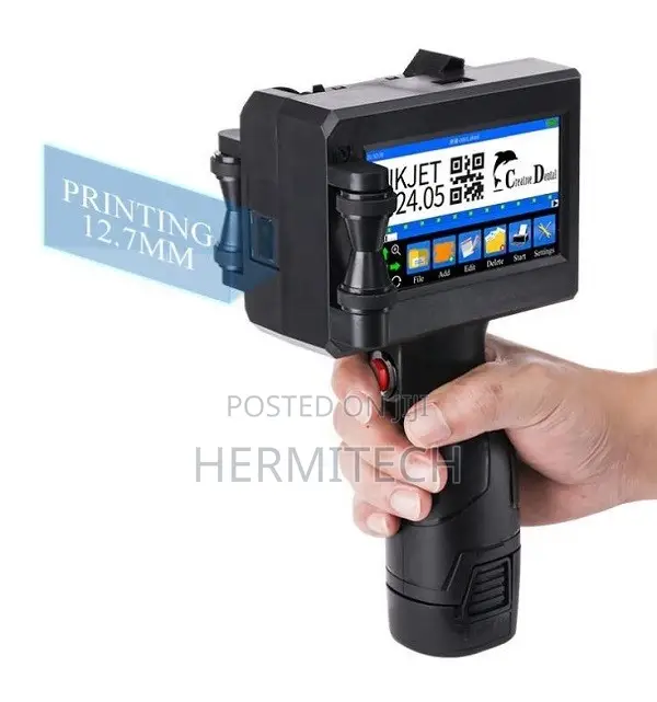 12.7mm Inkjet Printer With Fast Dry Ink for Custom Text Printing
