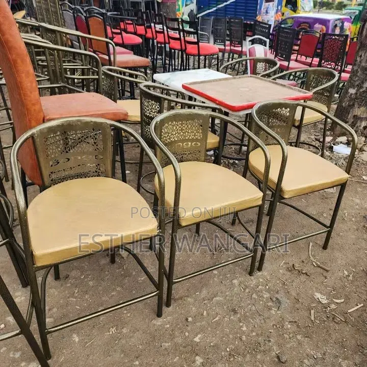 Brown Powder Coated Wheaten Chairs