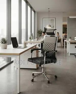 Office Chairs; High Back Office Seat With Fixed Armrests