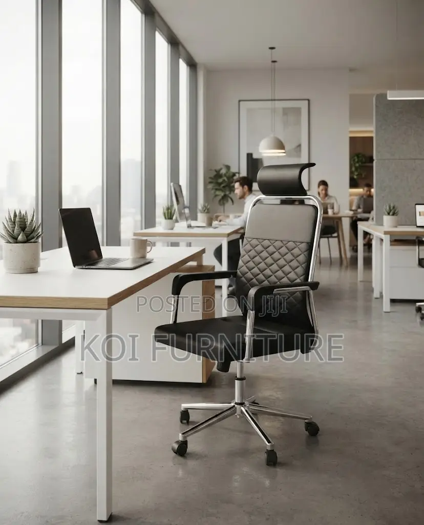 Office Chairs; High Back Office Seat With Fixed Armrests
