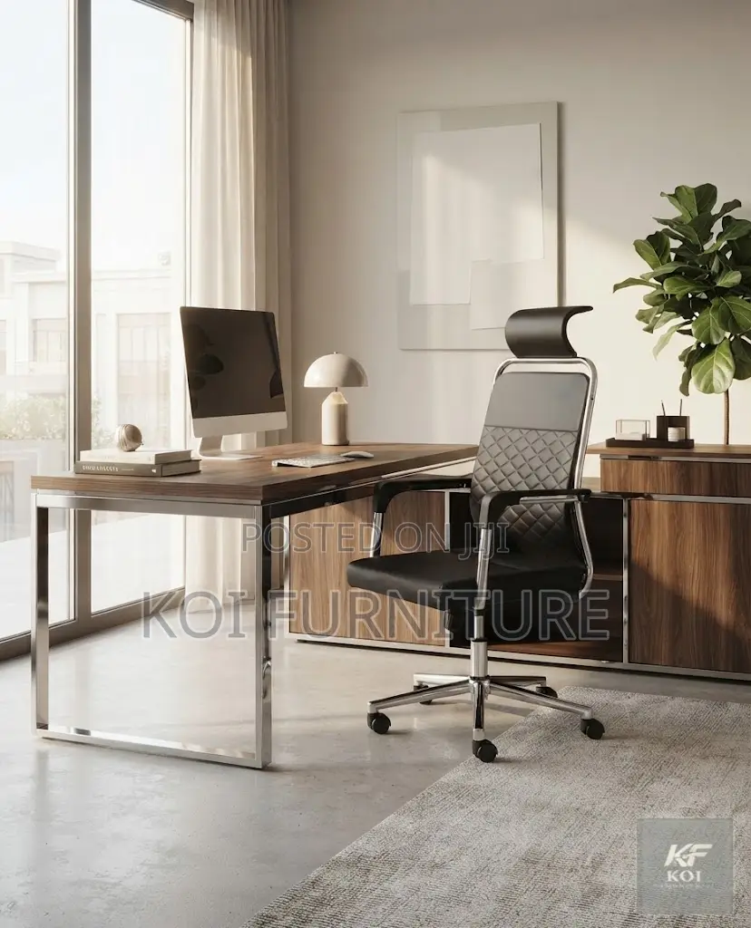 Office Chairs; High Back Office Seat With Fixed Armrests