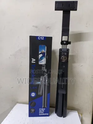 C12 AI Tracking 1.8M Stable Selfie Stick Quadrupod